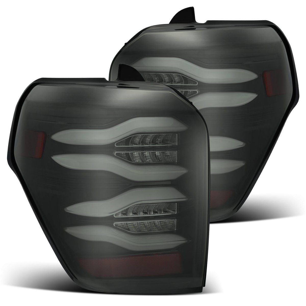 10-21 Toyota 4Runner PRO-Series LED Tail Lights Jet Black by AlphaRex - 690010