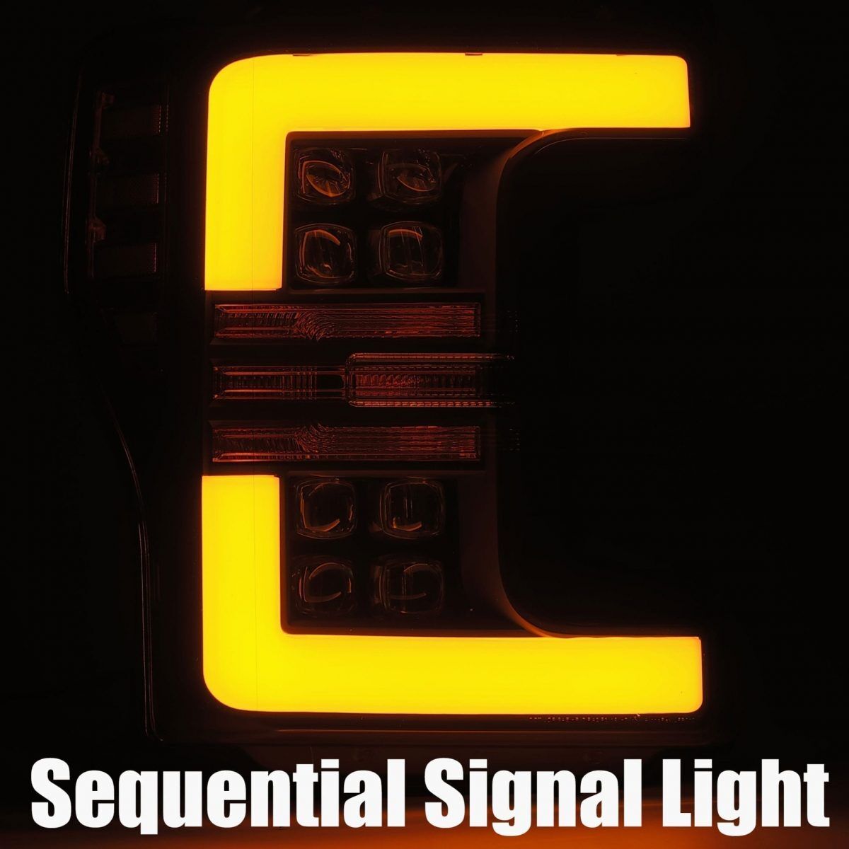 17-19 Ford F-250/F-350 Super Duty NOVA-Series LED Projector Headlights Jet Black by AlphaRex