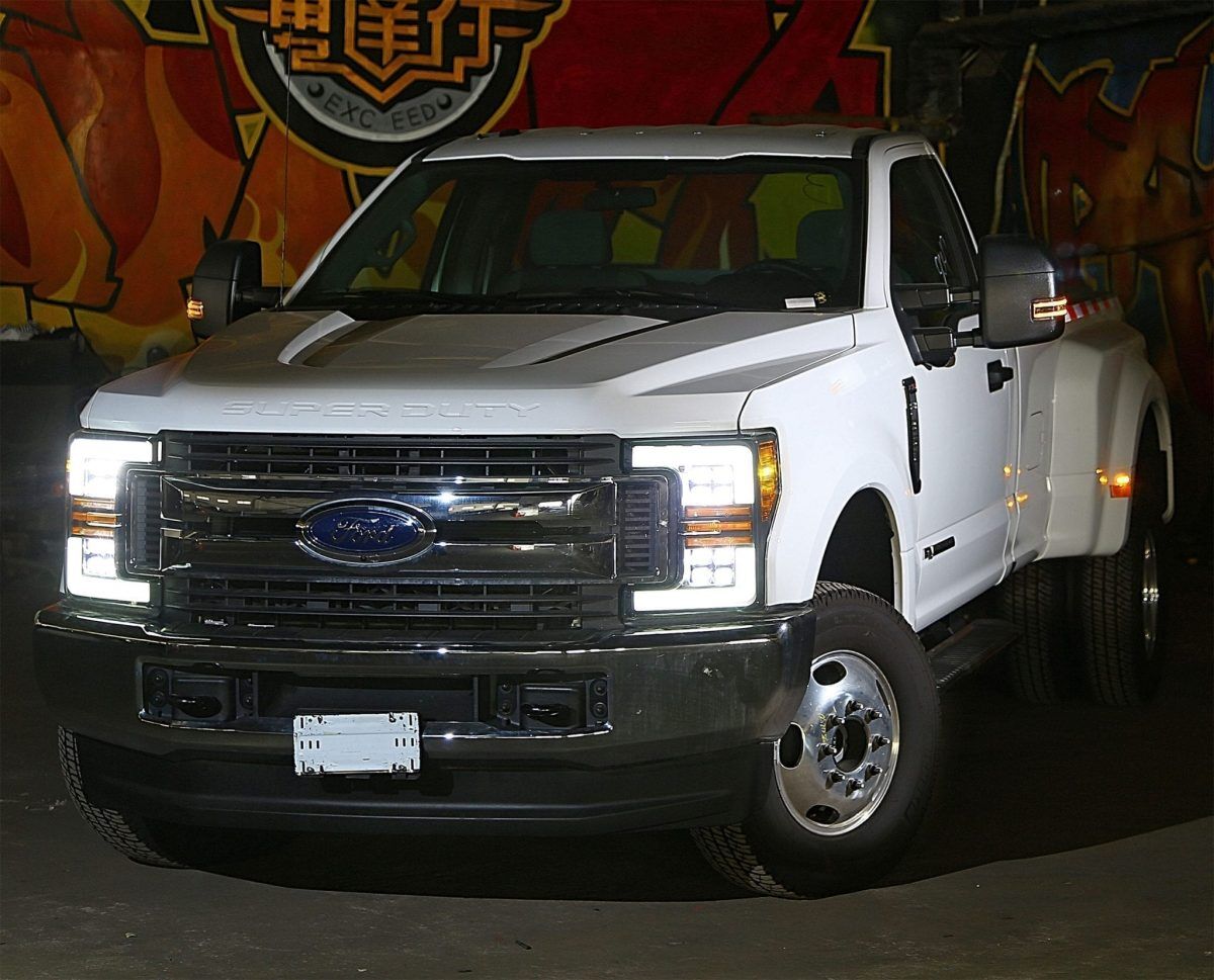 17-19 Ford F250/F350 Super Duty NOVA-Series LED Projector Headlights Chrome by AlphaRex