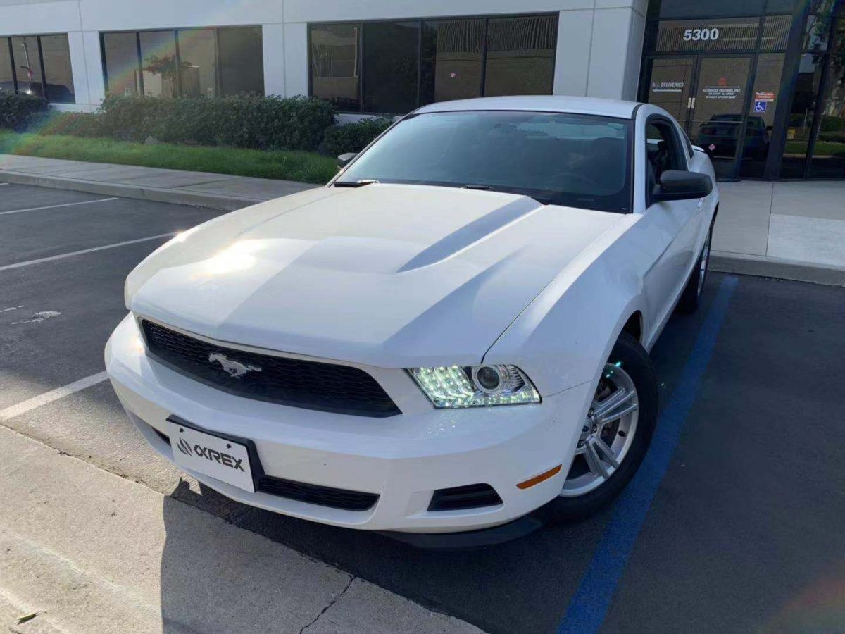 10-12 Ford Mustang PRO-Series Projector Headlights Chrome by AlphaRex