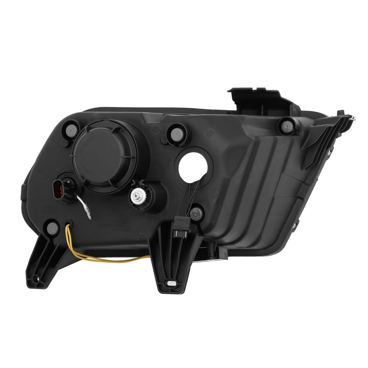 10-12 Ford Mustang LUXX-Series LED Projector Headlights Alpha-Black by AlphaRex