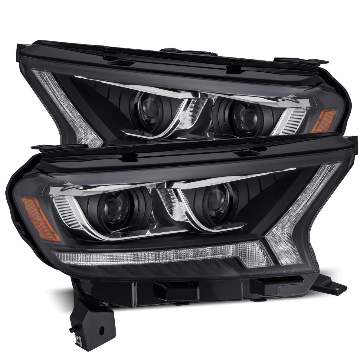 19-23 Ford Ranger PRO-Series Projector Headlights Black by AlphaRex - 880120