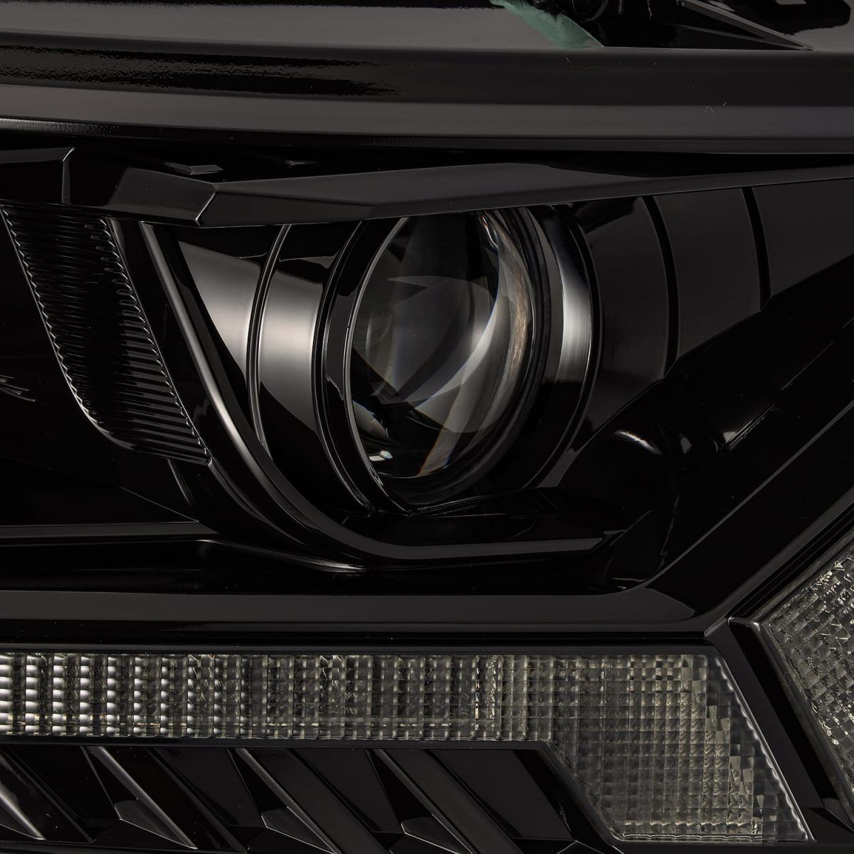 19-23 Ford Ranger LUXX-Series LED Projector Headlights Alpha-Black by AlphaRex