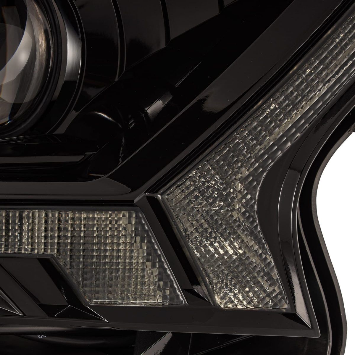 19-23 Ford Ranger LUXX-Series LED Projector Headlights Alpha-Black by AlphaRex
