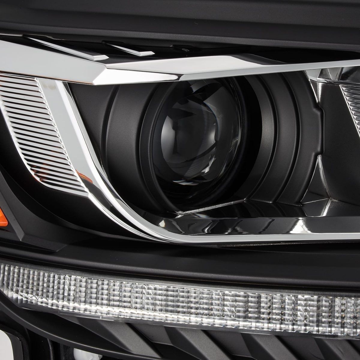 19-23 Ford Ranger LUXX-Series LED Projector Headlights Black by AlphaRex