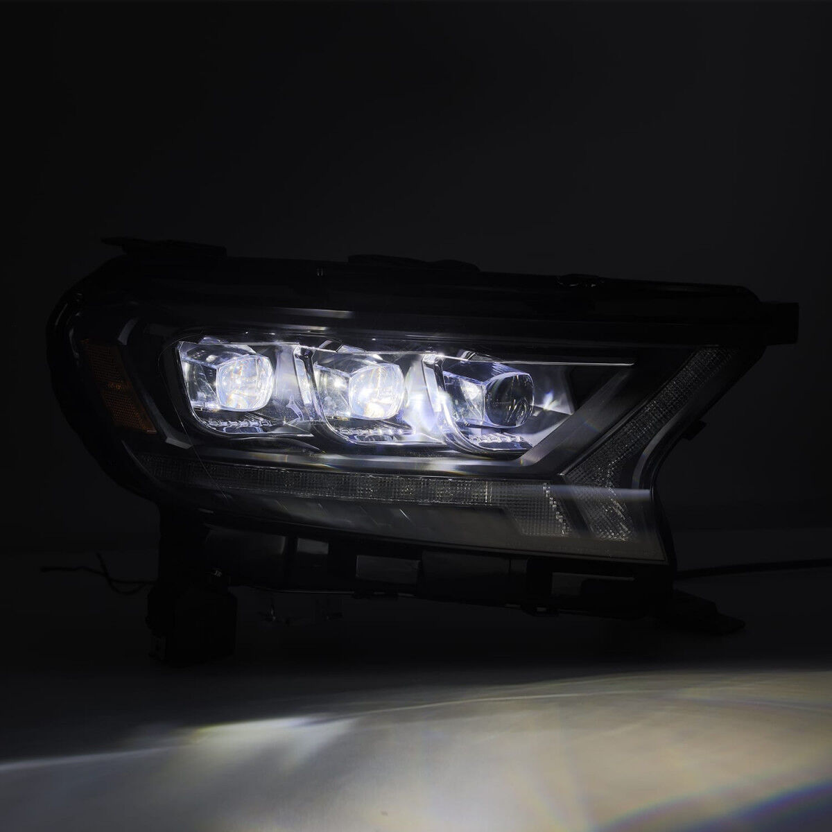 19-23 Ford Ranger NOVA-Series LED Projector Headlights Black by AlphaRex