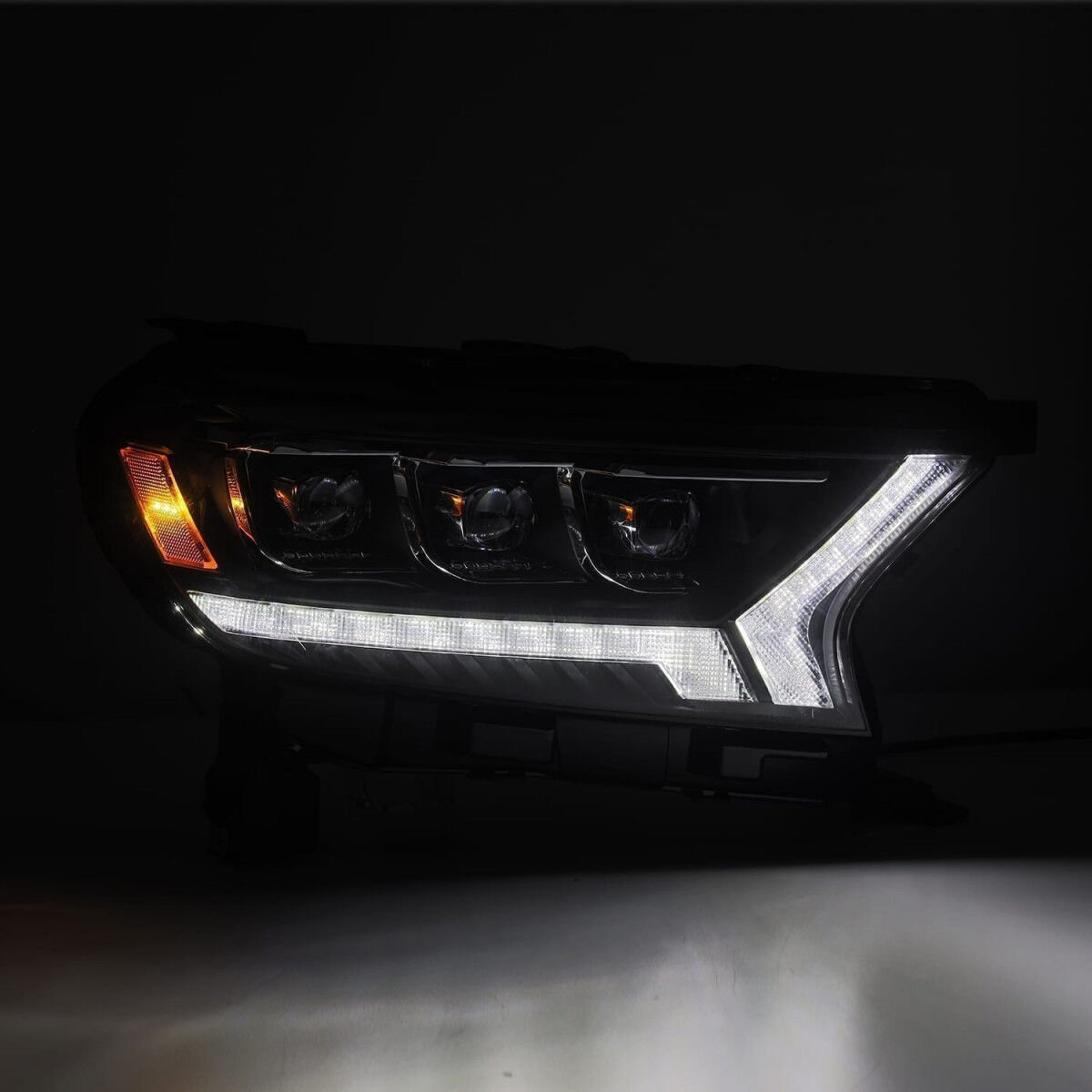 19-23 Ford Ranger NOVA-Series LED Projector Headlights Black by AlphaRex