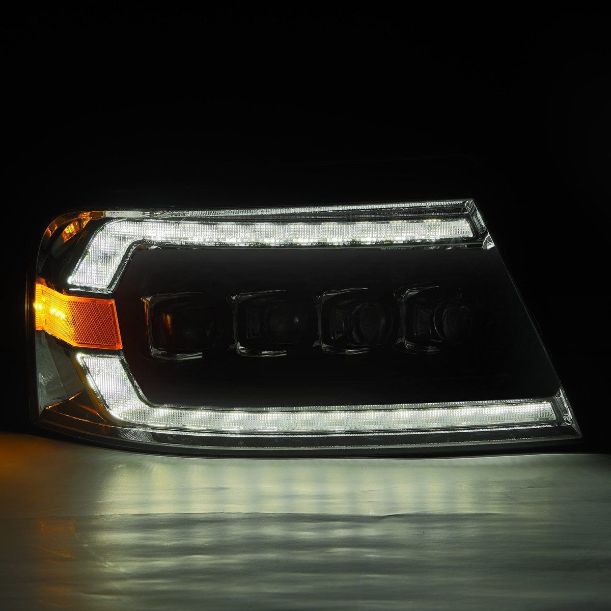 06-08 Lincoln Mark LT NOVA-Series LED Projector Headlights Black by AlphaRex