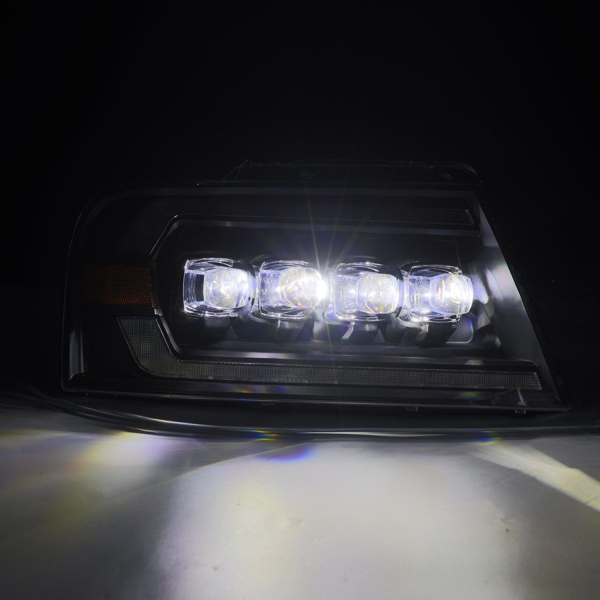 06-08 Lincoln Mark LT NOVA-Series LED Projector Headlights Black by AlphaRex