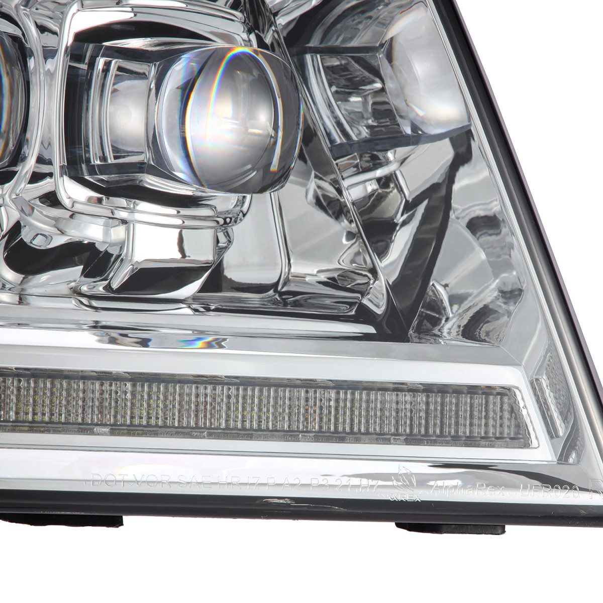 06-08 Lincoln Mark LT NOVA-Series LED Projector Headlights Chrome by AlphaRex