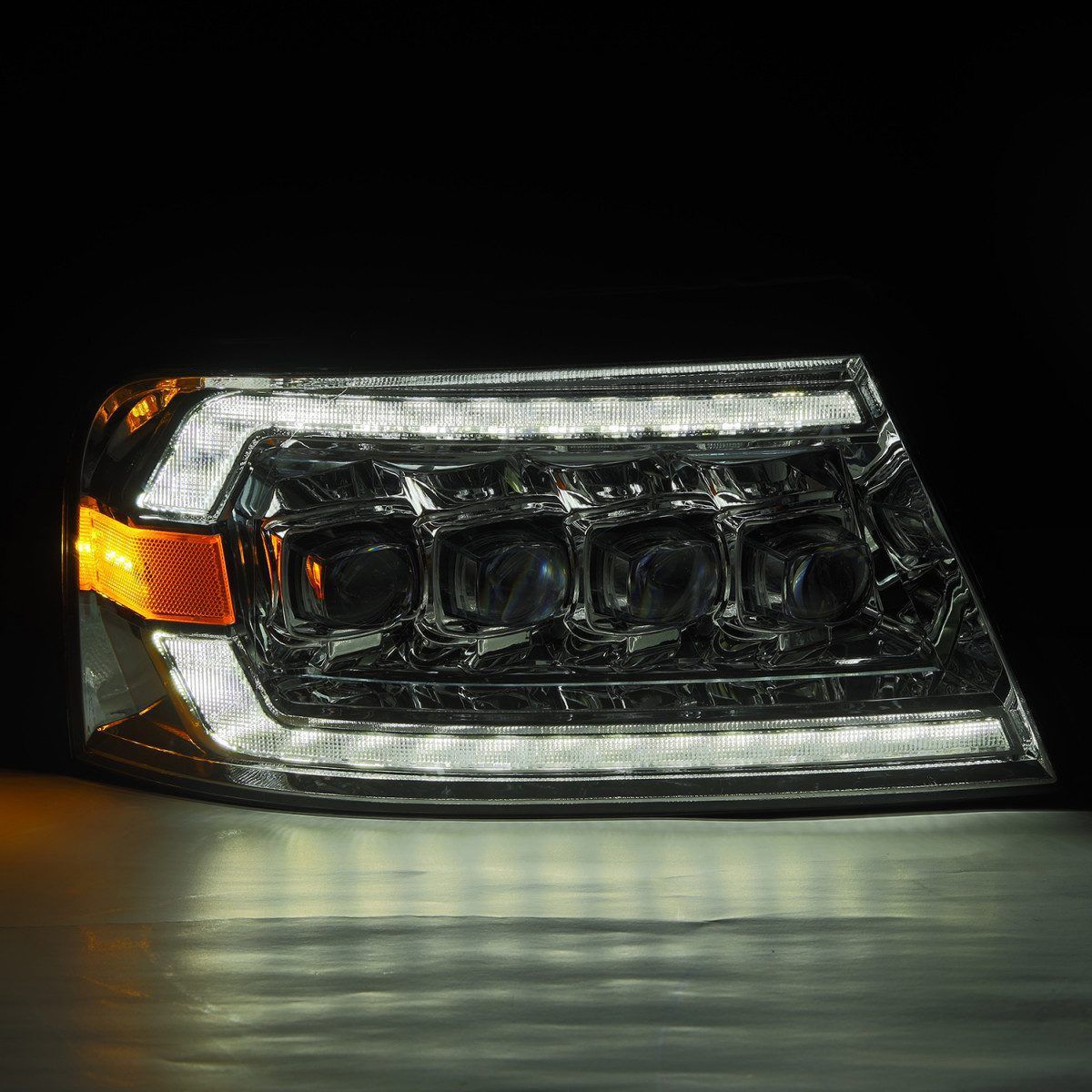 06-08 Lincoln Mark LT NOVA-Series LED Projector Headlights Chrome by AlphaRex