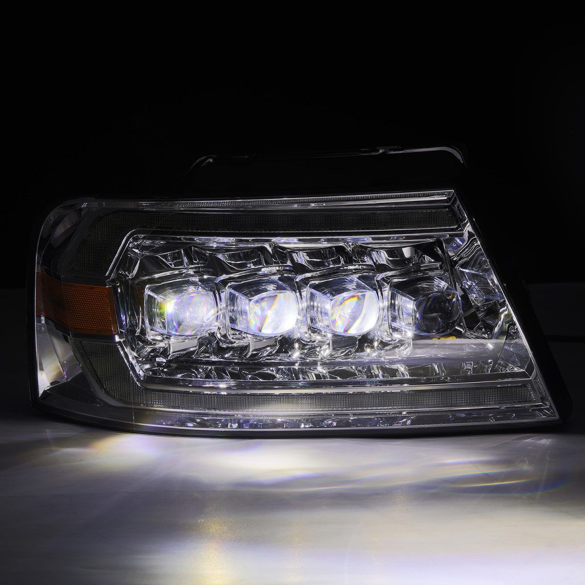 06-08 Lincoln Mark LT NOVA-Series LED Projector Headlights Chrome by AlphaRex