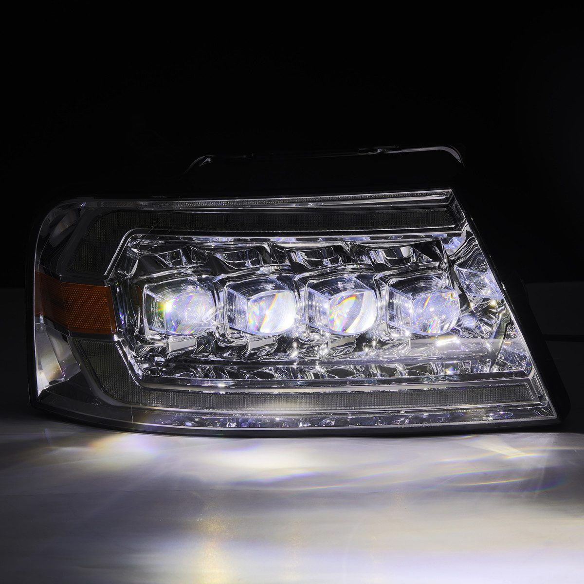 06-08 Lincoln Mark LT NOVA-Series LED Projector Headlights Chrome by AlphaRex
