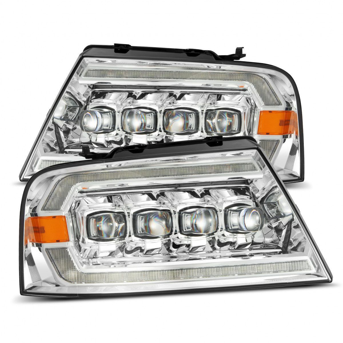 06-08 Lincoln Mark LT NOVA-Series LED Projector Headlights Chrome by AlphaRex - 880129