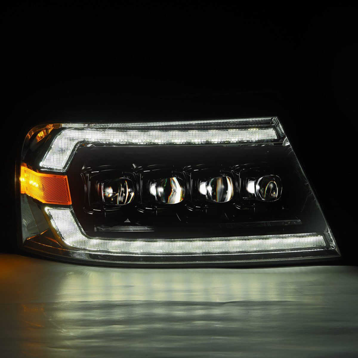 04-08 Ford F-150 NOVA-Series LED Projector Headlights Alpha-Black by AlphaRex
