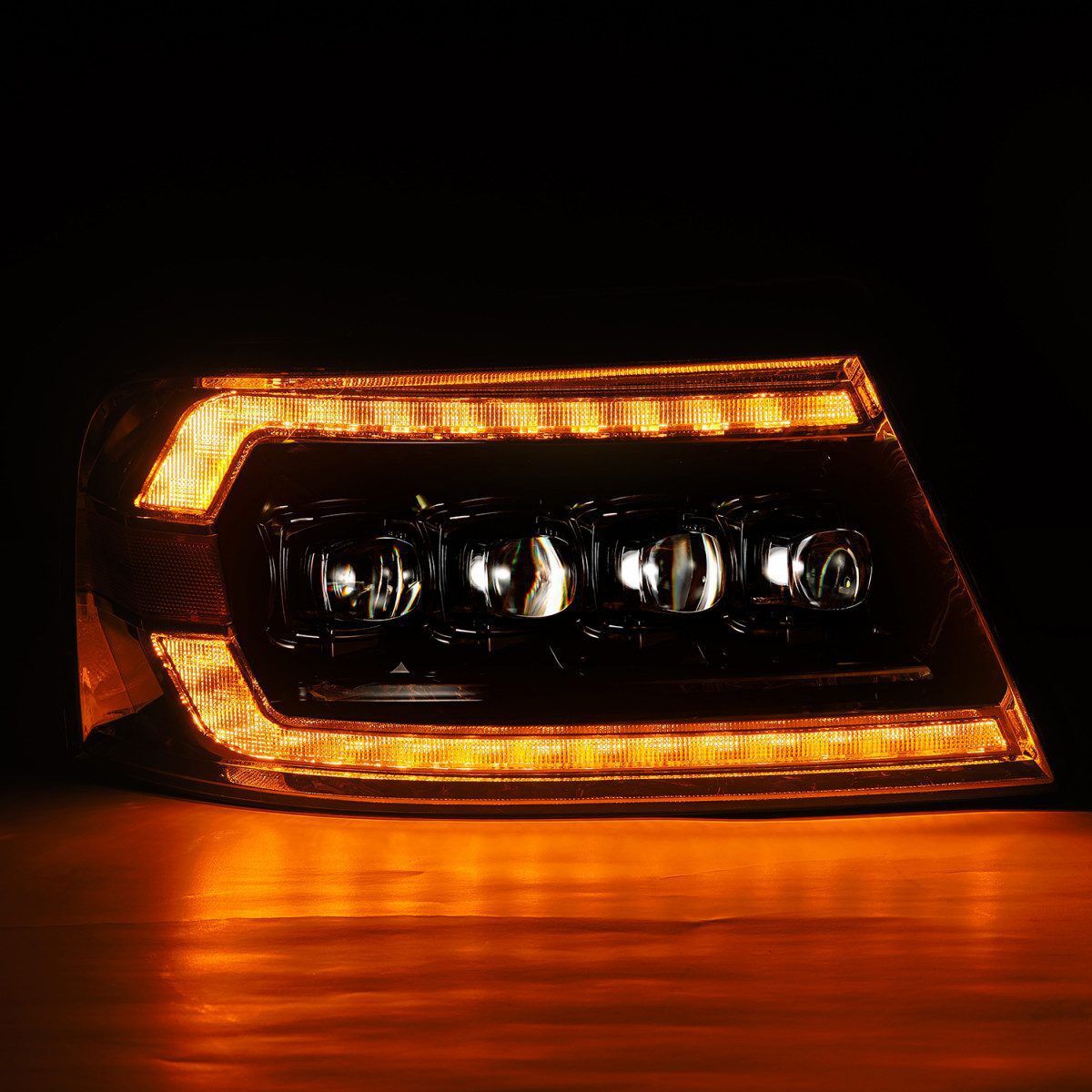 04-08 Ford F-150 NOVA-Series LED Projector Headlights Alpha-Black by AlphaRex