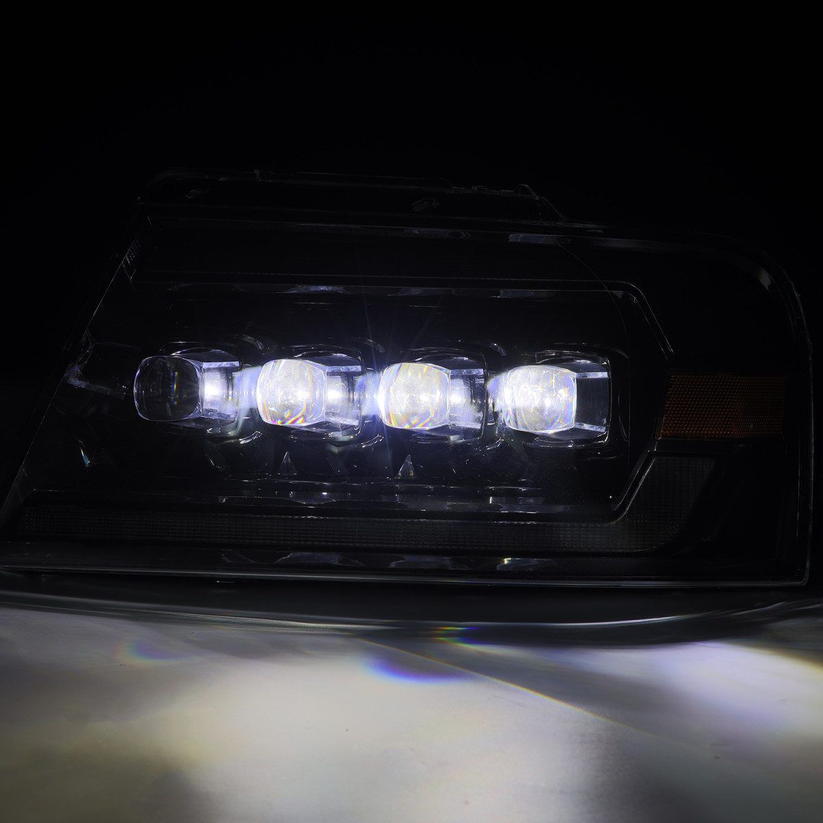 04-08 Ford F-150 NOVA-Series LED Projector Headlights Alpha-Black by AlphaRex