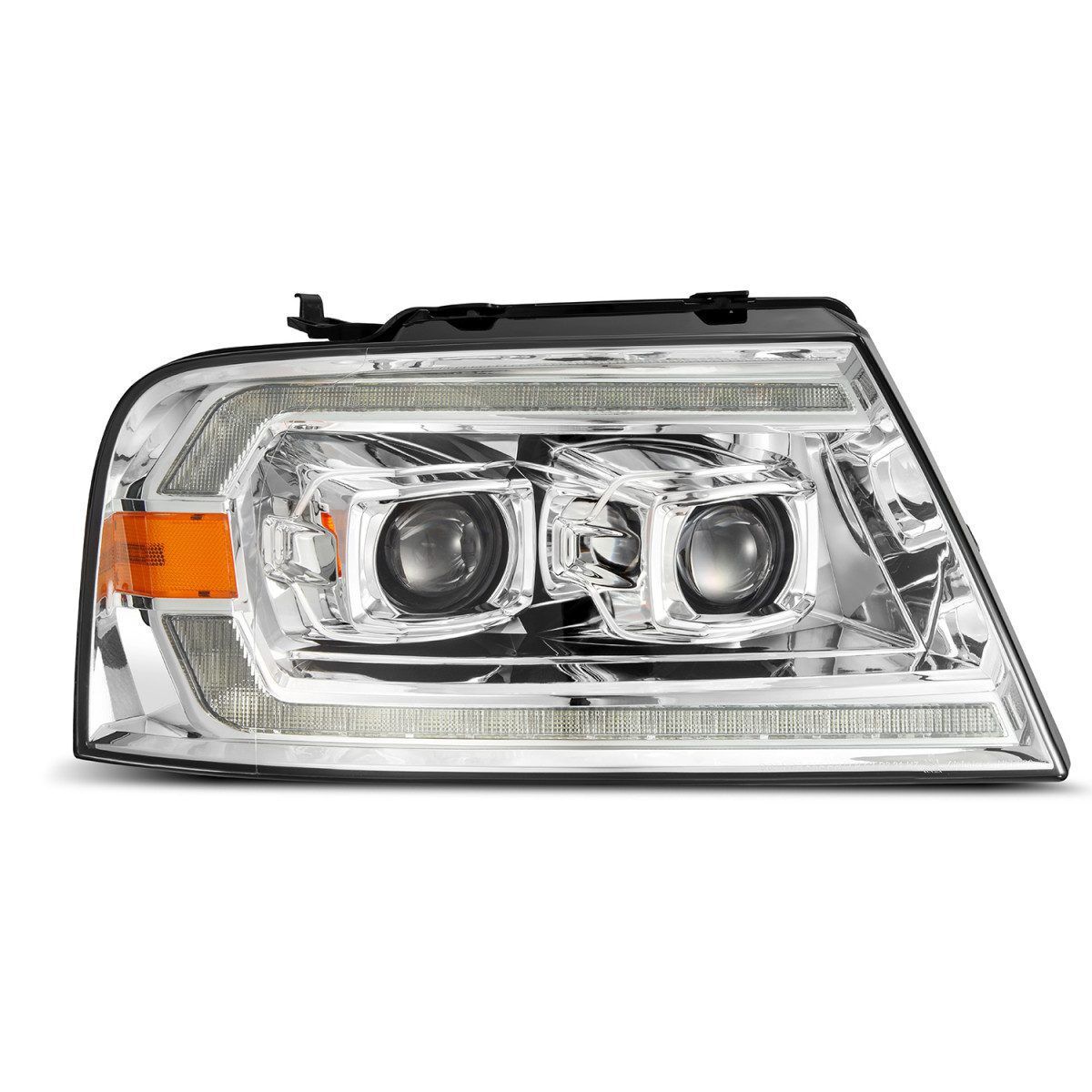 06-08 Lincoln Mark LT LUXX-Series LED Projector Headlights Chrome by AlphaRex
