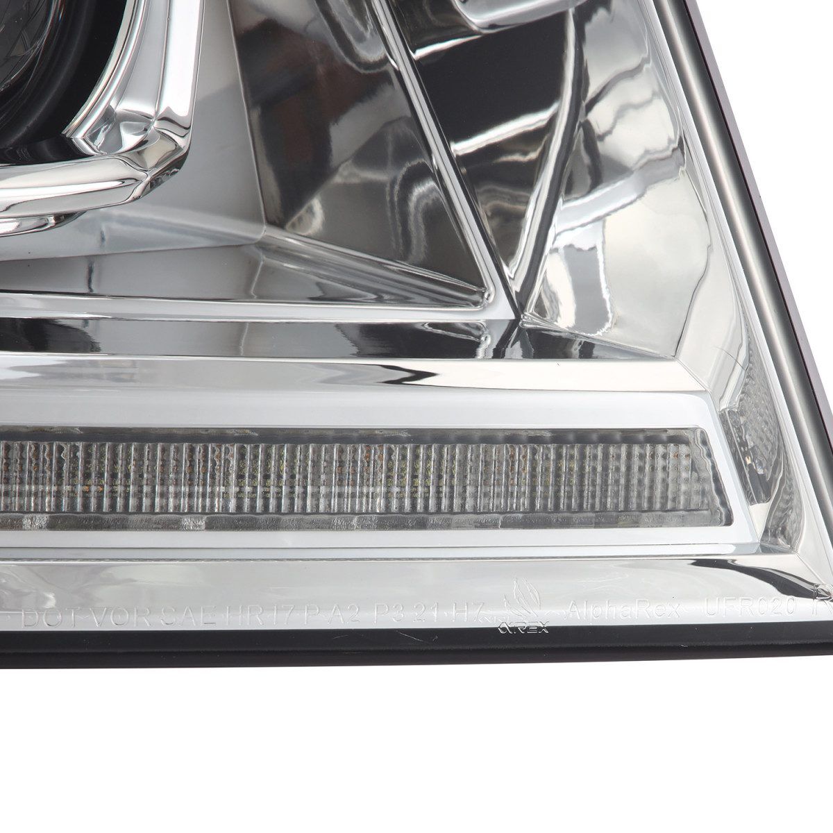 06-08 Lincoln Mark LT LUXX-Series LED Projector Headlights Chrome by AlphaRex