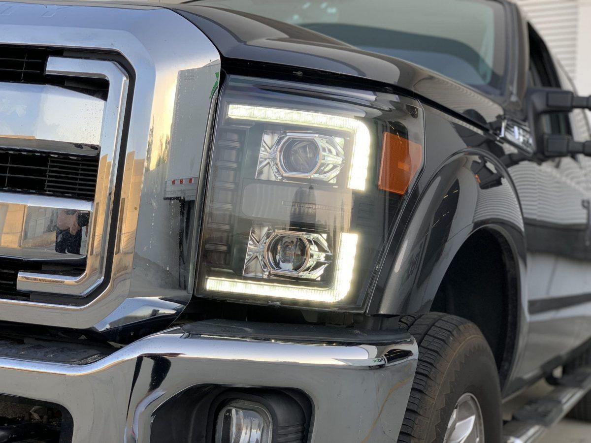 11-16 Ford Super Duty PRO-Series Projector Headlights Chrome by AlphaRex