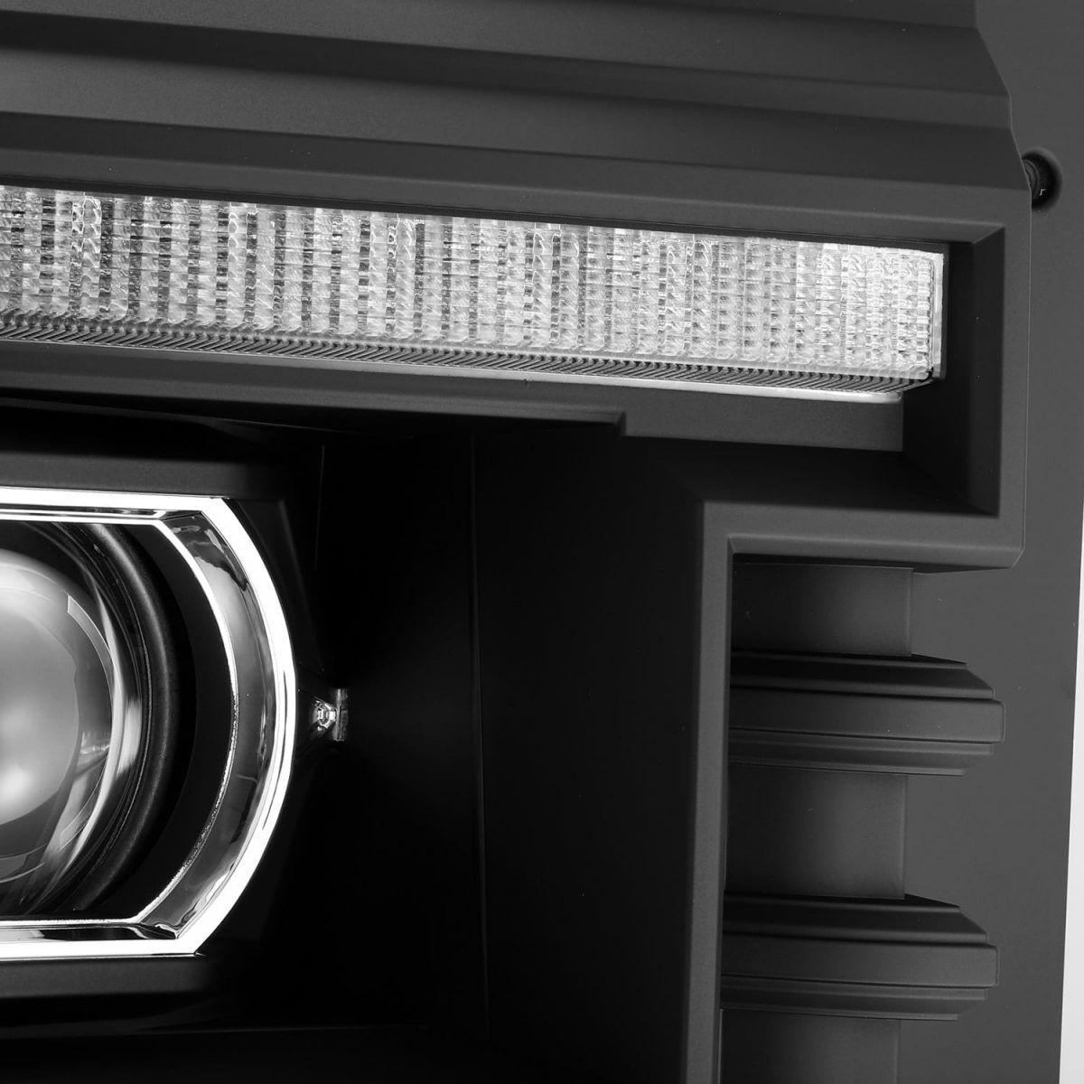 11-16 Ford Super Duty PRO-Series Projector Headlights Black by AlphaRex