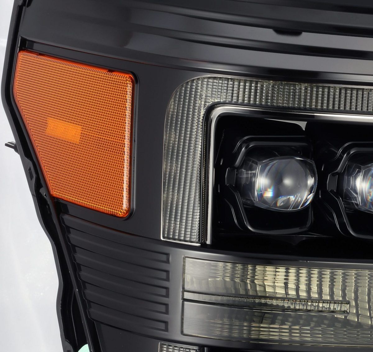 11-16 Ford F-250/F-350 Super Duty NOVA-Series LED Projector Headlights Alpha-Black by AlphaRex
