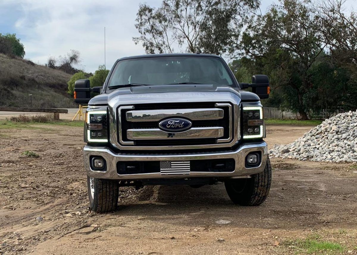 11-16 Ford F-250/F-350 Super Duty NOVA-Series LED Projector Headlights Chrome by AlphaRex