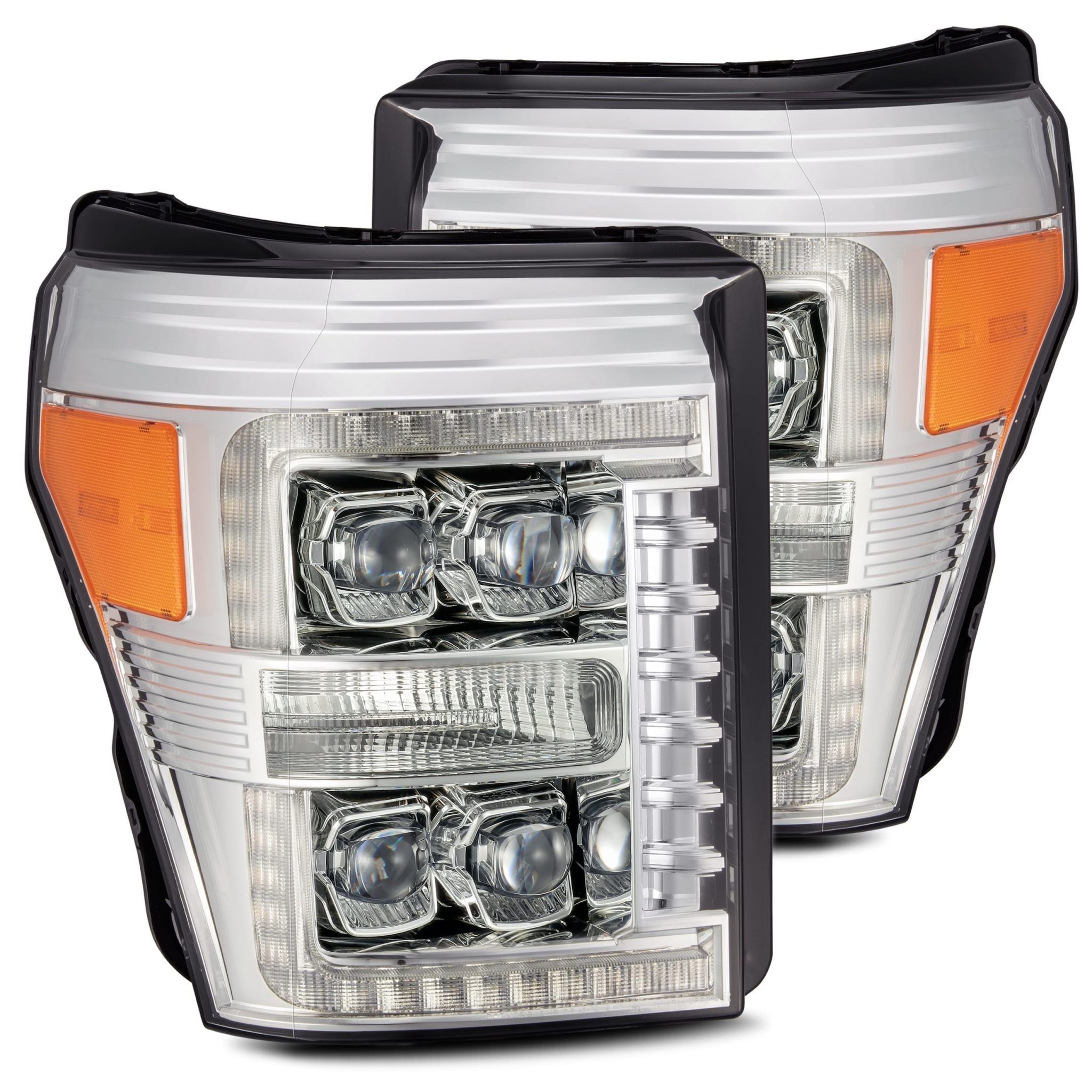 11-16 Ford F-250/F-350 Super Duty NOVA-Series LED Projector Headlights Chrome by AlphaRex - 880148
