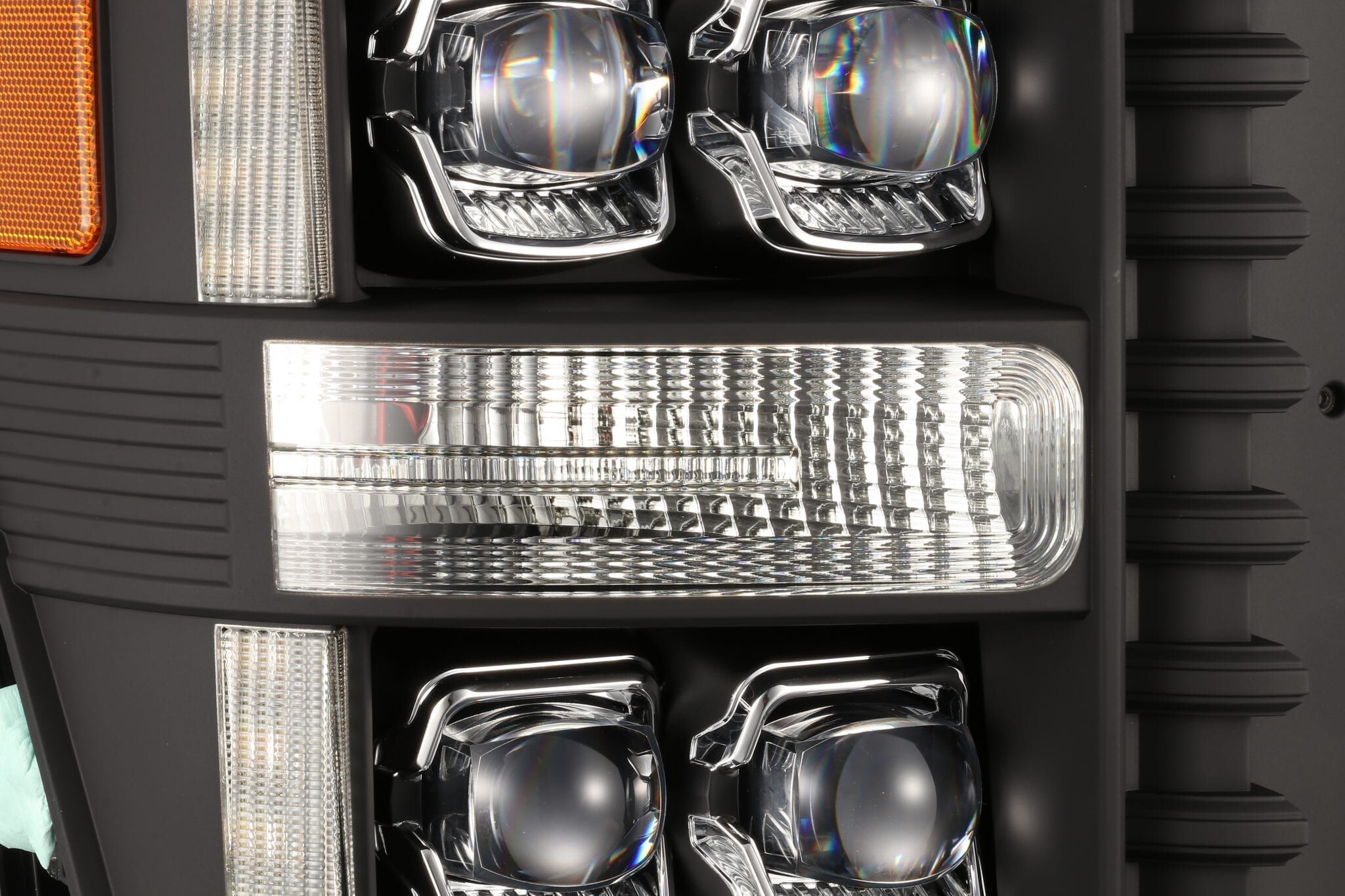 11-16 Ford F-250/F-350 Super Duty NOVA-Series LED Projector Headlights Black by AlphaRex