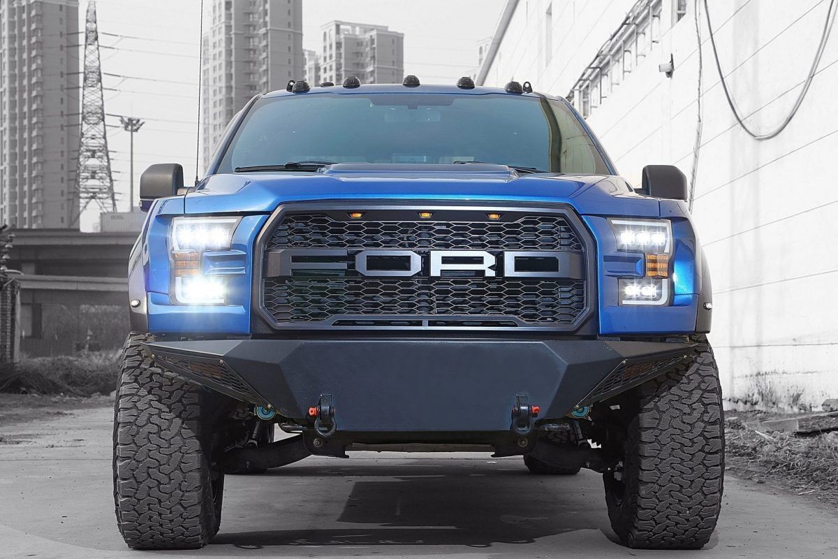 15-17 Ford F-150 NOVA-Series LED Projector Headlights Chrome by AlphaRex