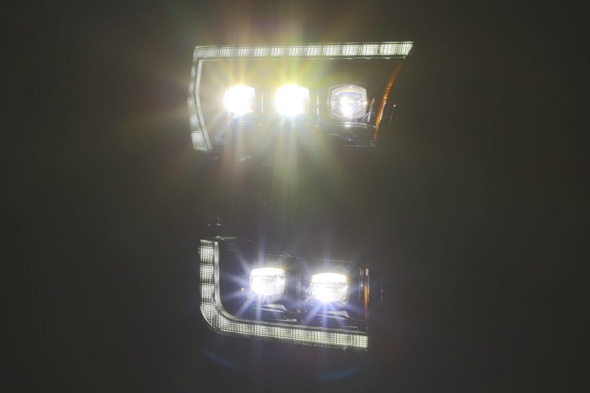 15-17 Ford F-150 NOVA-Series LED Projector Headlights Chrome by AlphaRex