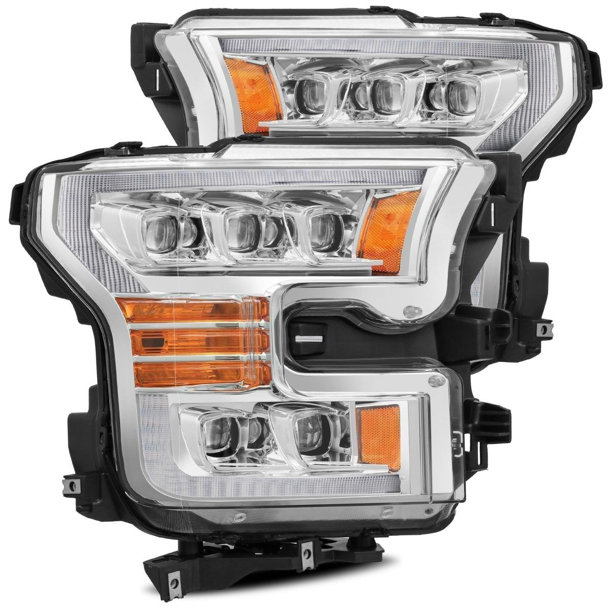 15-17 Ford F-150 NOVA-Series LED Projector Headlights Chrome by AlphaRex - 880151