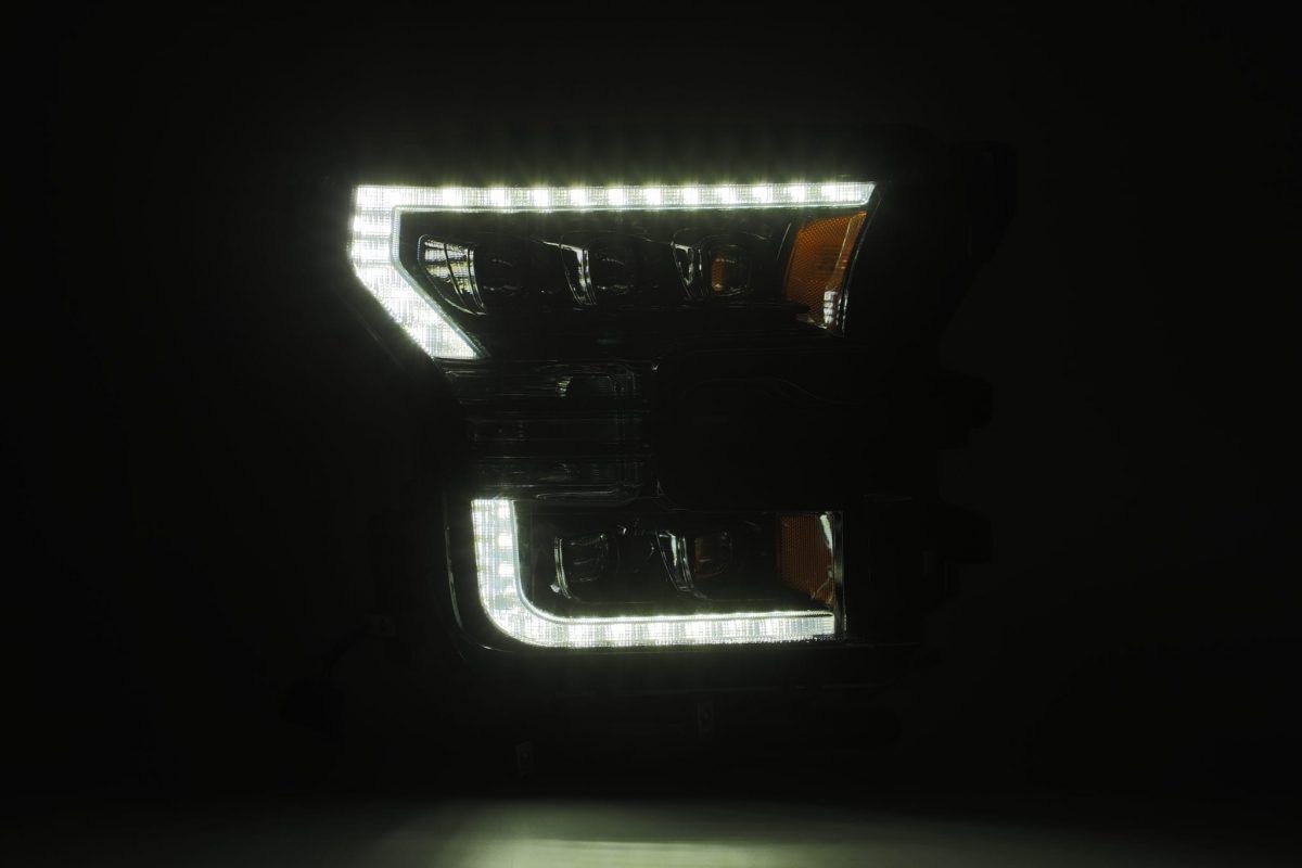 17-20 F-150 Raptor NOVA-Series LED Projector Headlights Black by AlphaRex