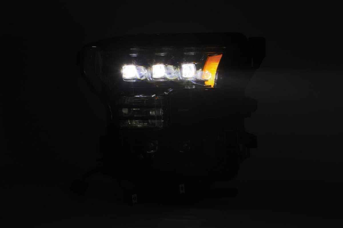 17-20 F-150 Raptor NOVA-Series LED Projector Headlights Black by AlphaRex
