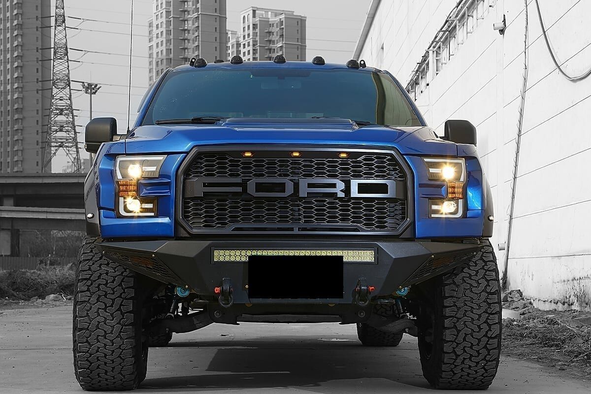 17-20 Ford F-150 Raptor PRO-Series Projector Headlights Chrome by AlphaRex