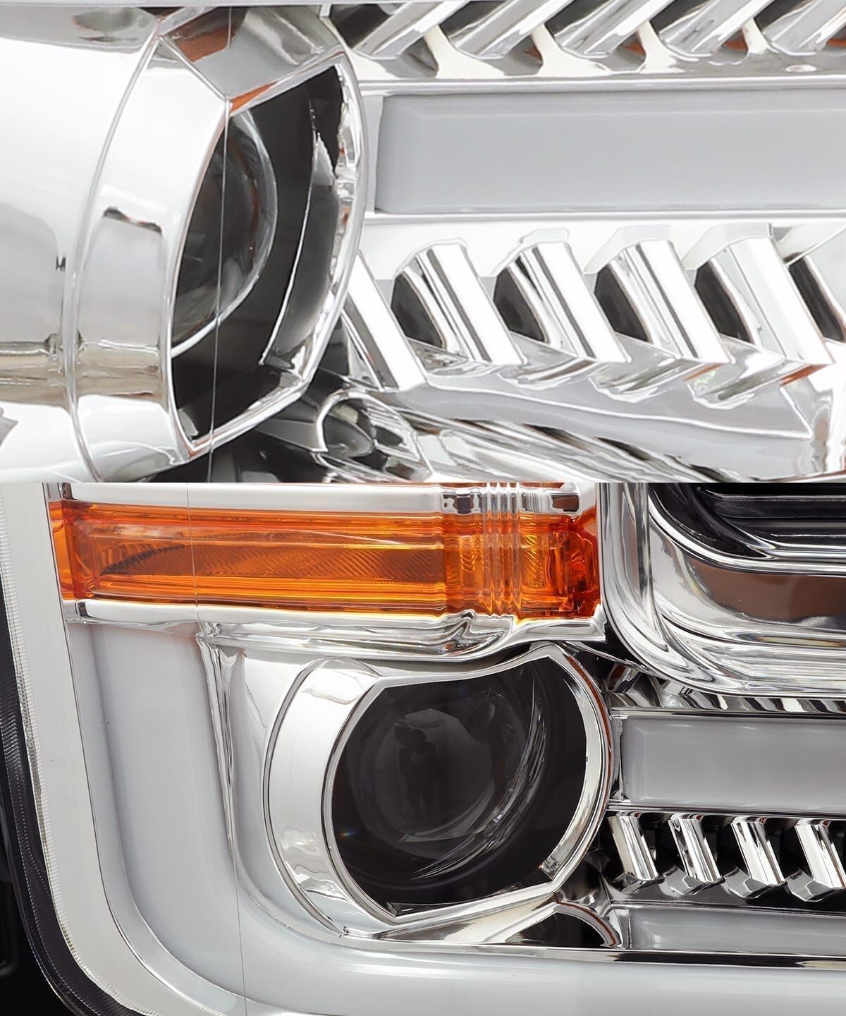 17-20 Ford F-150 Raptor PRO-Series Projector Headlights Chrome by AlphaRex - 880157