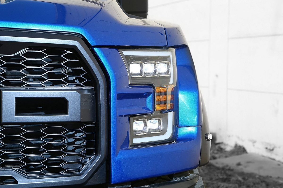 17-20 F-150 Raptor NOVA-Series LED Projector Headlights Alpha-Black by AlphaRex