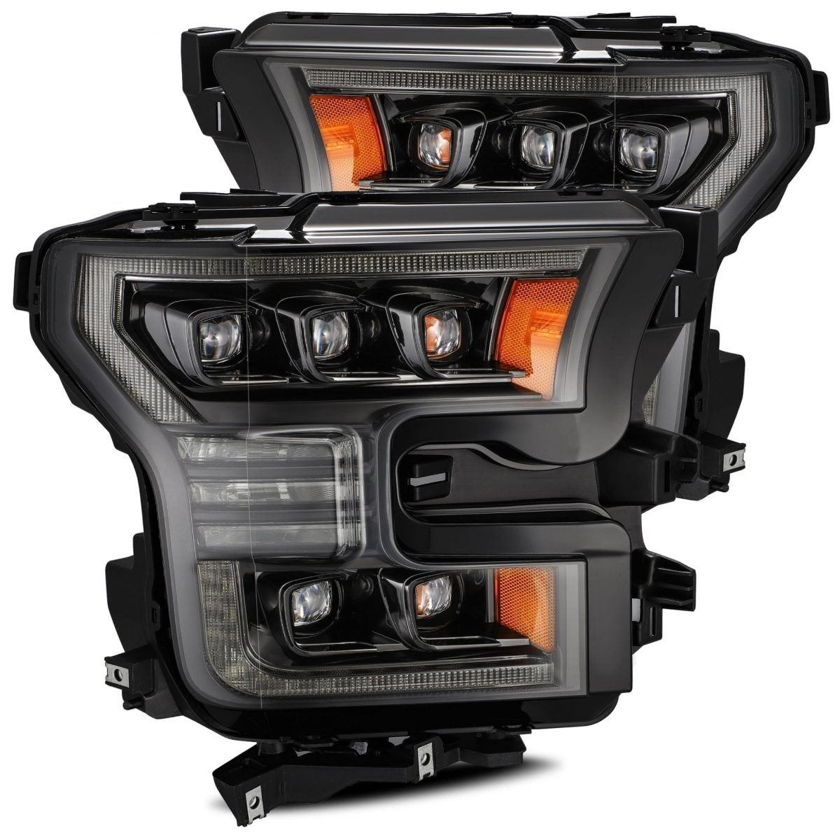 17-20 F-150 Raptor NOVA-Series LED Projector Headlights Alpha-Black by AlphaRex - 880163