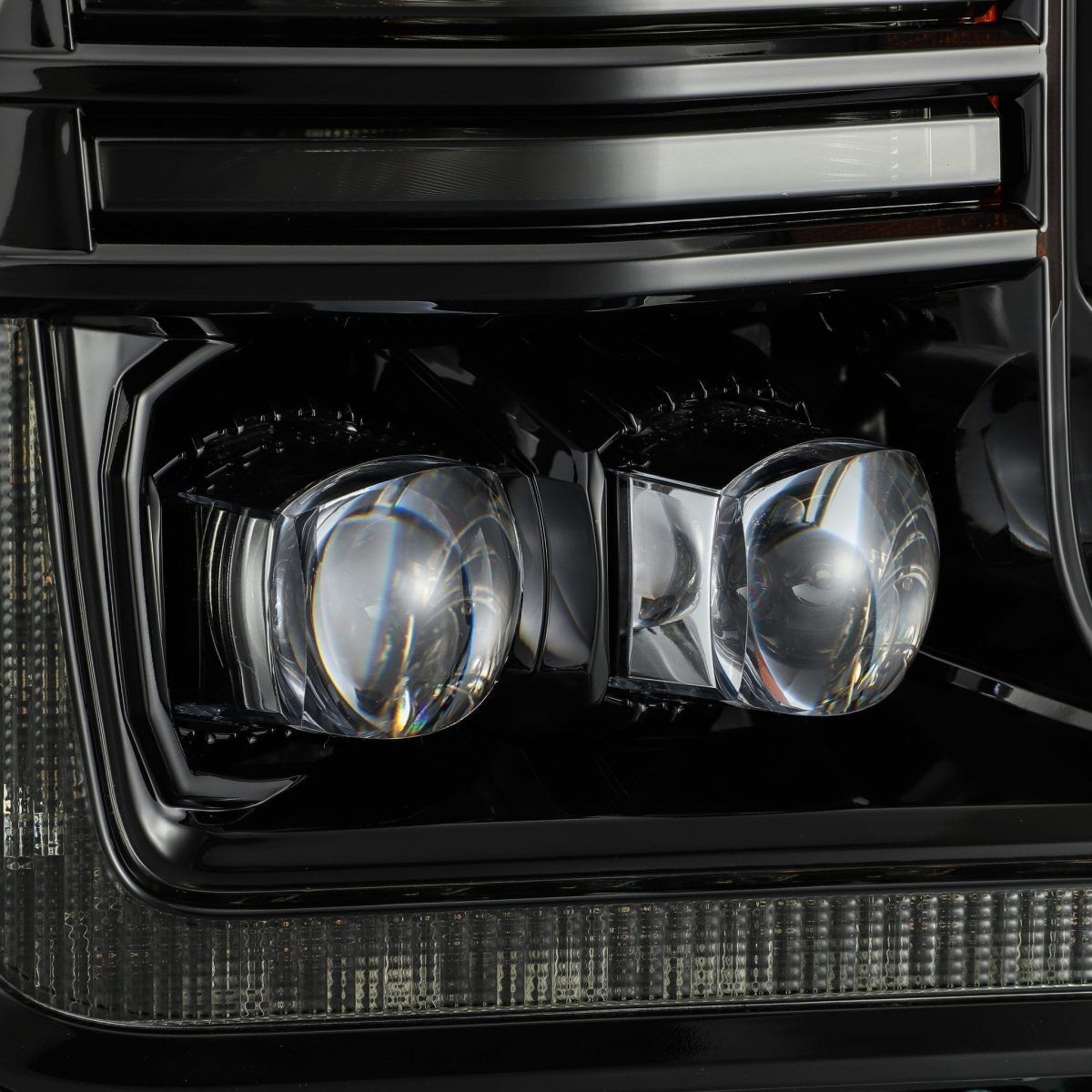 18-20 Ford F-150 NOVA-Series LED Projector Headlights Alpha-Black by AlphaRex