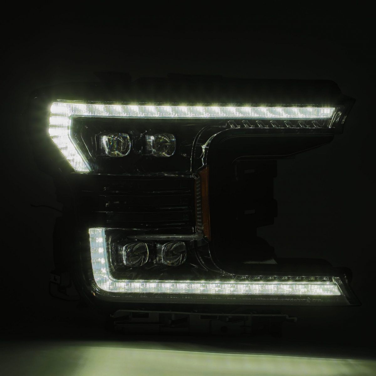 18-20 Ford F-150 NOVA-Series LED Projector Headlights Alpha-Black by AlphaRex