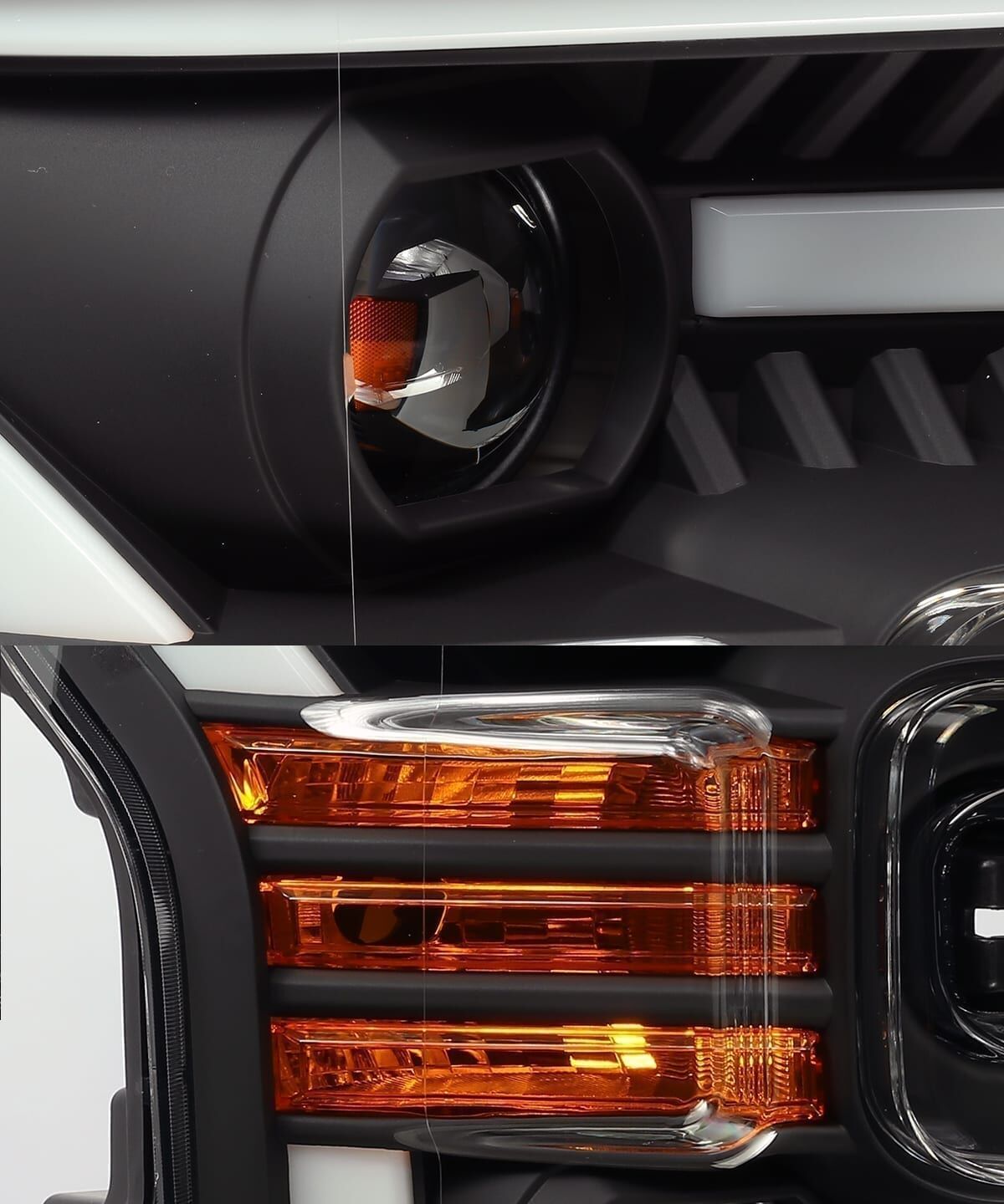 15-17 Ford F-150 LUXX-Series LED Projector Headlights Black by AlphaRex - 880167