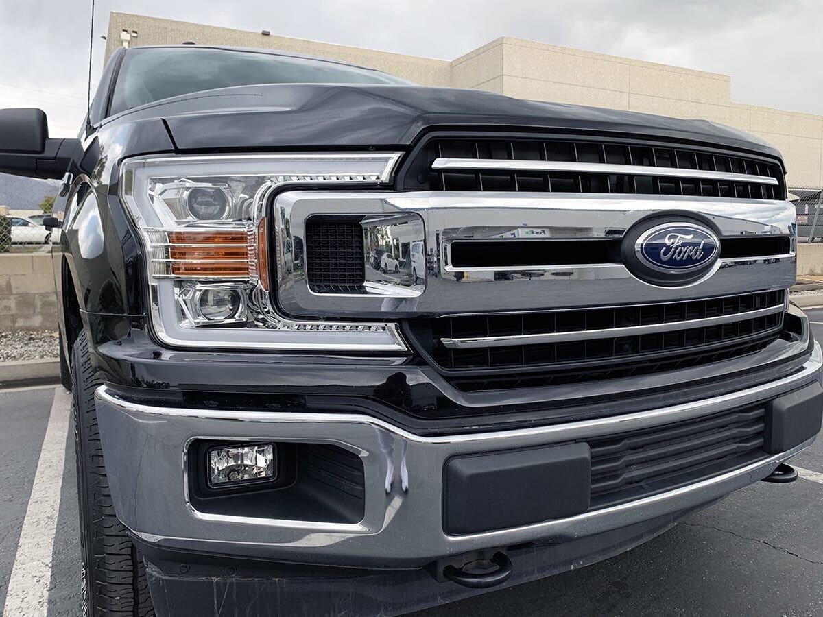 18-20 Ford F-150 LUXX-Series LED Projector Headlights Chrome by AlphaRex