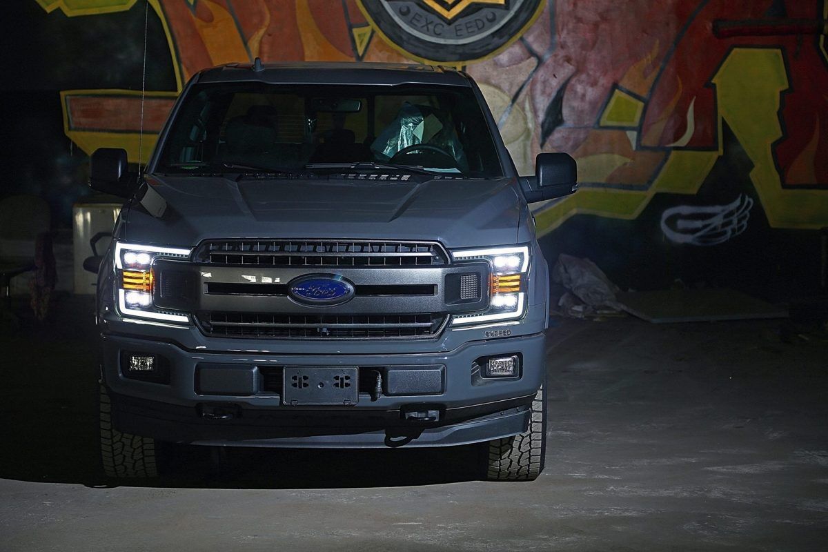 18-20 Ford F-150 NOVA-Series LED Projector Headlights Chrome by AlphaRex