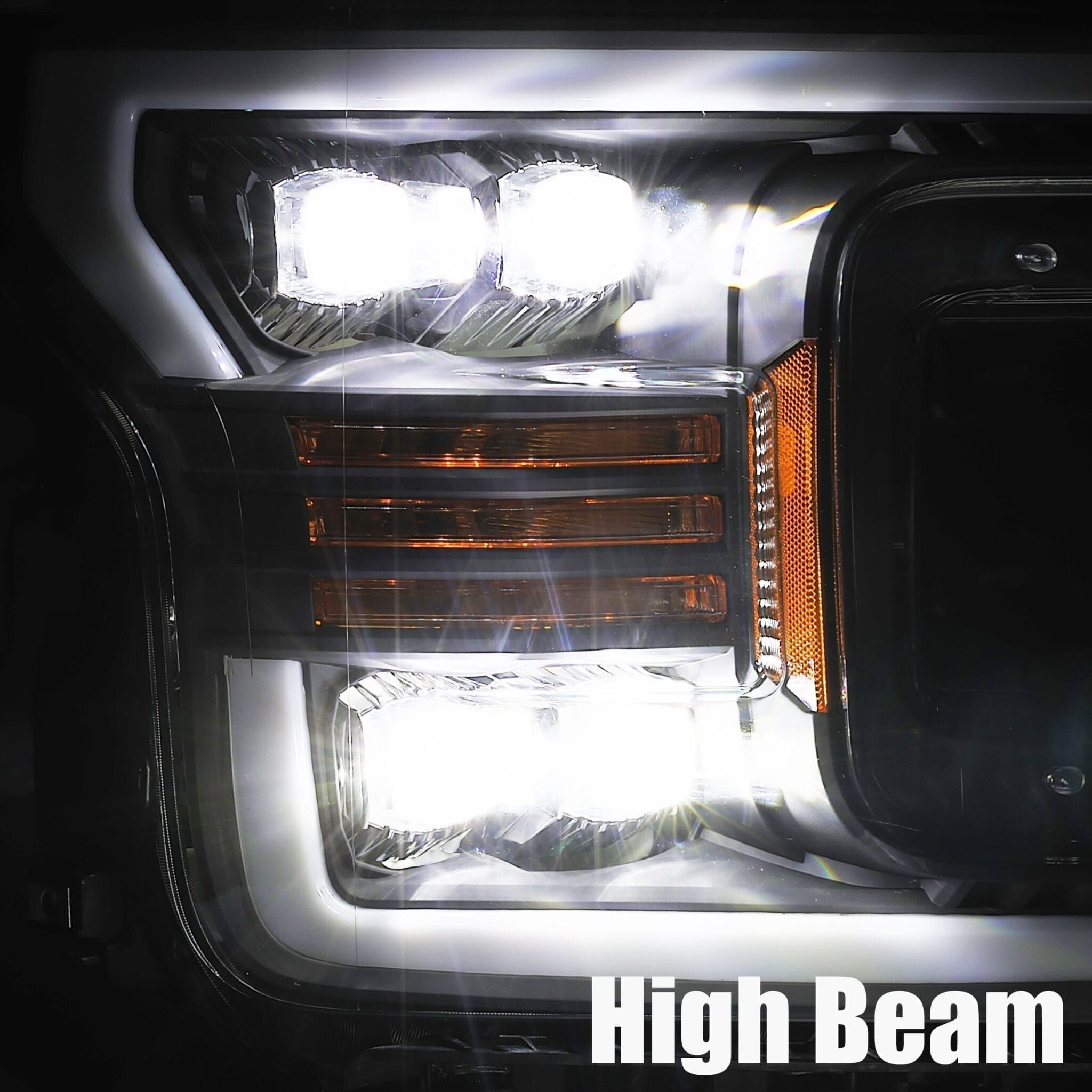 18-20 Ford F-150 NOVA-Series LED Projector Headlights Chrome by AlphaRex