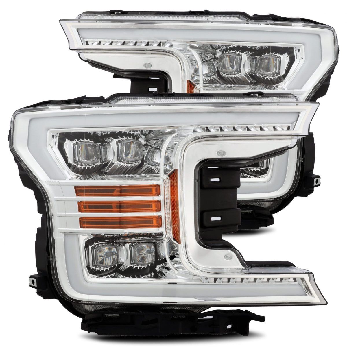 18-20 Ford F-150 NOVA-Series LED Projector Headlights Chrome by AlphaRex - 880181