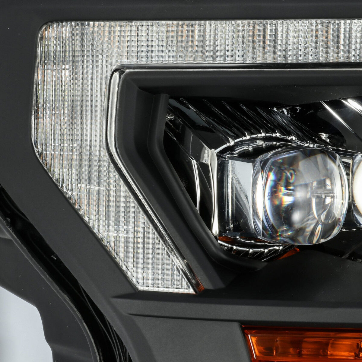 18-20 Ford F-150 NOVA-Series LED Projector Headlights Black by AlphaRex