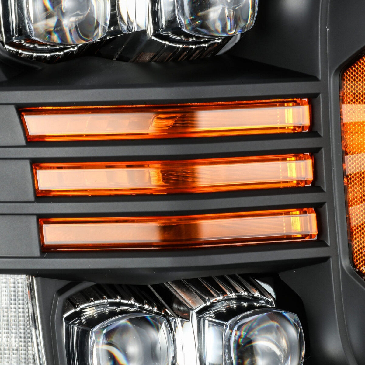 18-20 Ford F-150 NOVA-Series LED Projector Headlights Black by AlphaRex