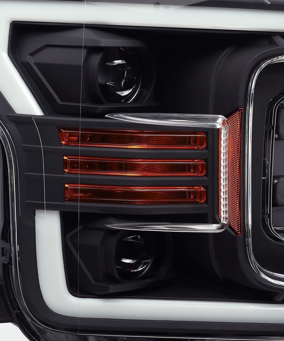 18-20 Ford F-150 PRO-Series Projector Headlights Black by AlphaRex - 880186