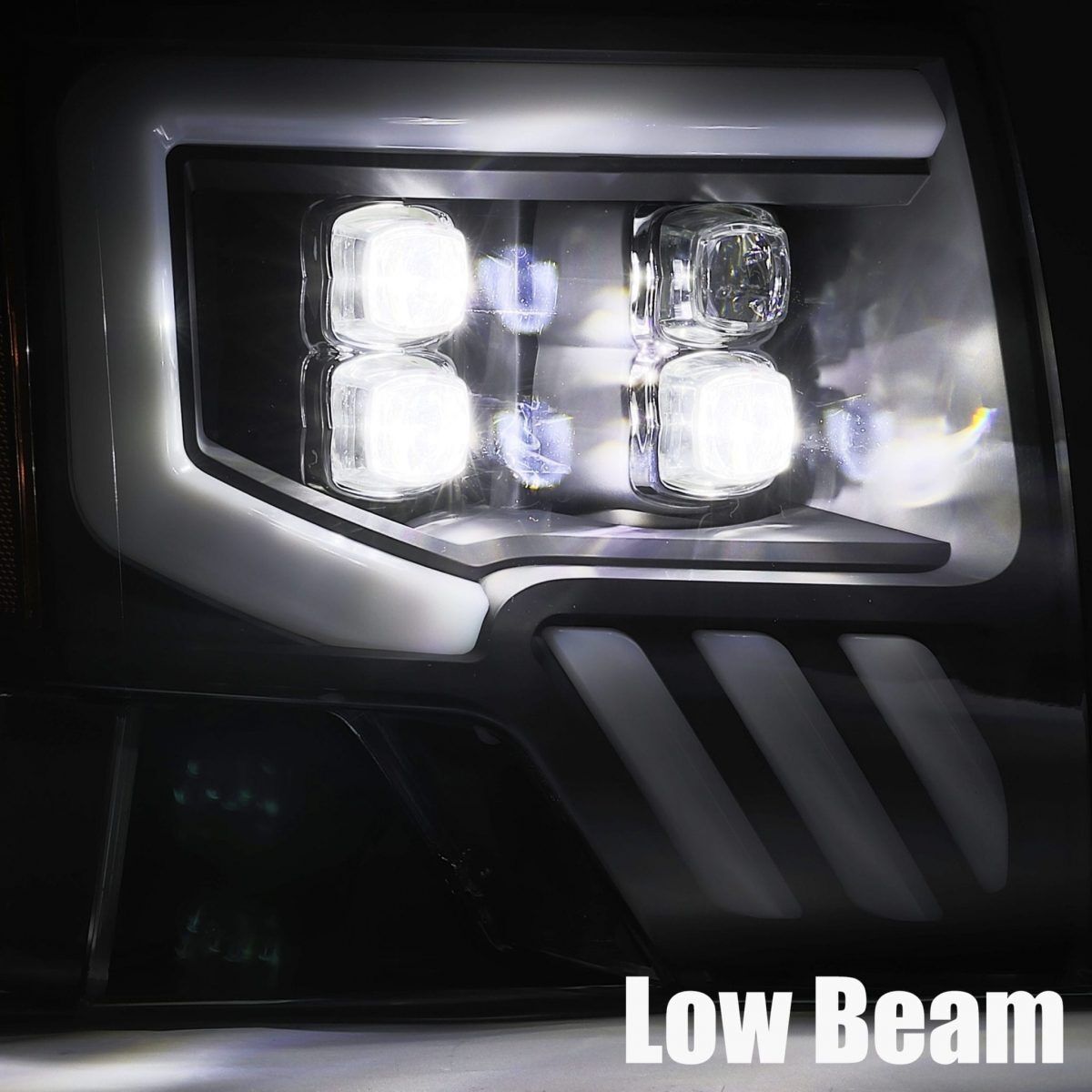 09-14 Ford F-150 NOVA-Series LED Projector Headlights Jet Black by AlphaRex
