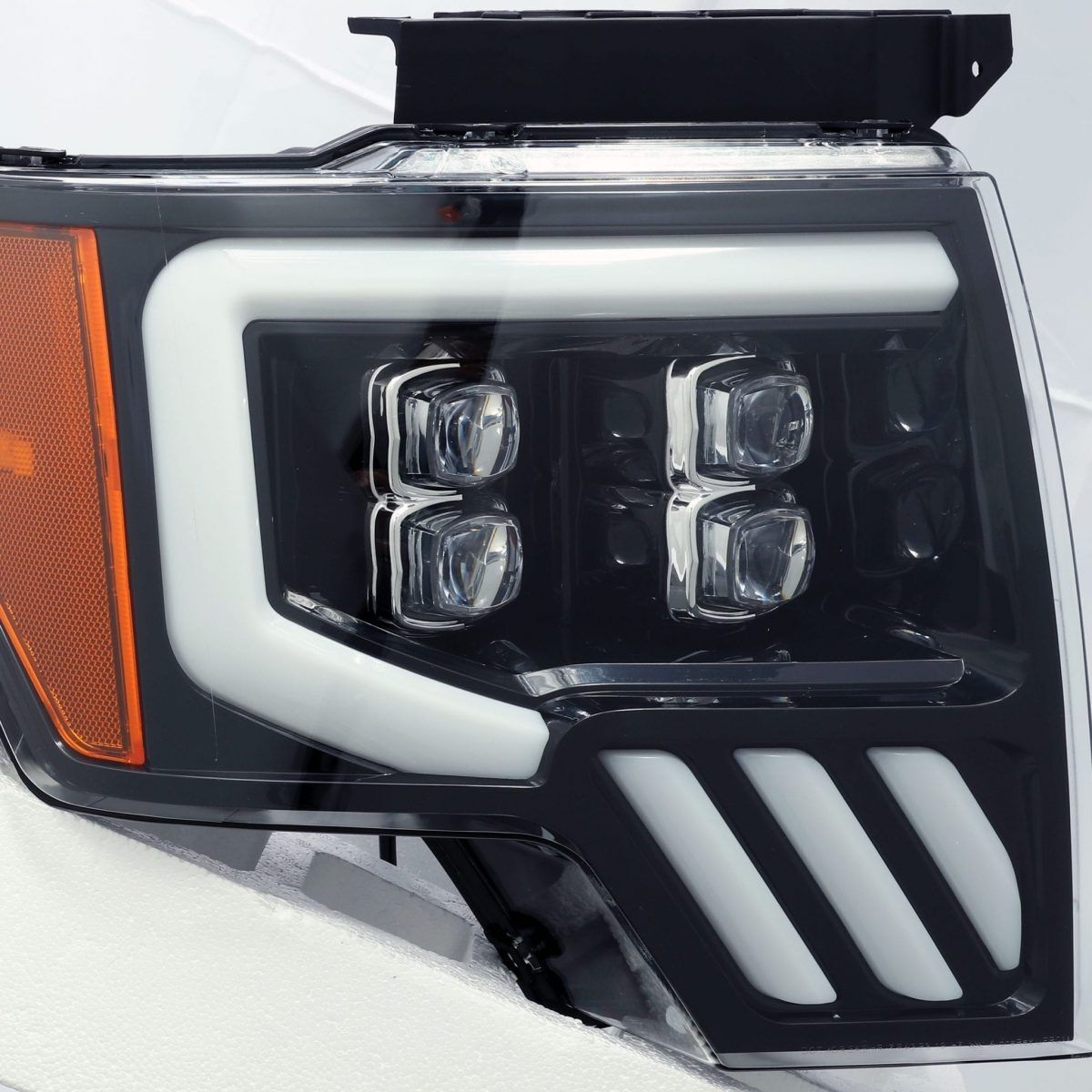 09-14 Ford F-150 NOVA-Series LED Projector Headlights Jet Black by AlphaRex